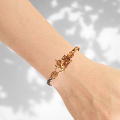 RAMDEV ART FASHION JEWELLERY Brass, Copper Gold-plated Bracelet