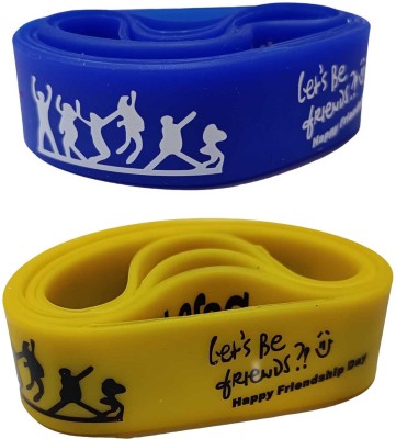 NICELIFE COLLECTIONS Rubber Bracelet(Pack of 2)