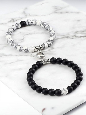 Malas Collection Stone, Alloy Charm Bracelet(Pack of 2)