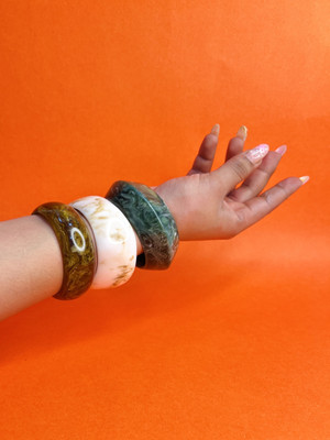 TAG-7 Resin Bangle(Pack of 3)