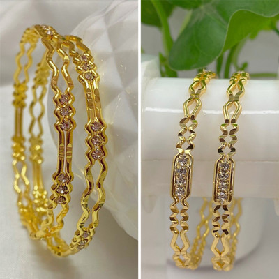 AARTISAI Alloy Gold-plated Bangle Set(Pack of 2)