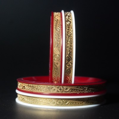 VEDAVISTA Plastic Gold-plated Shakha Pola(Pack of 4)