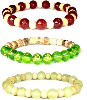 Daivya Wellness Stone, Crystal Beads Bracelet Set(Pack of 3)