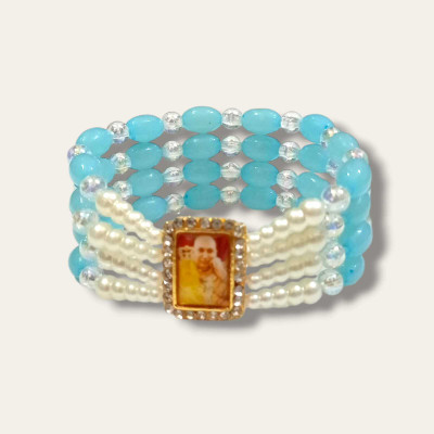 RN Guruji Bracelet Blessings Crystal, Alloy Gold-plated Bracelet