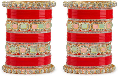SBS Alloy Beads, Pearl, Cubic Zirconia Gold-plated Chudas(Pack of 60)