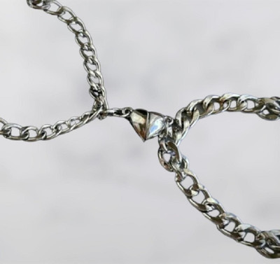 REVERSEA Stainless Steel Silver Bracelet Set(Pack of 2)