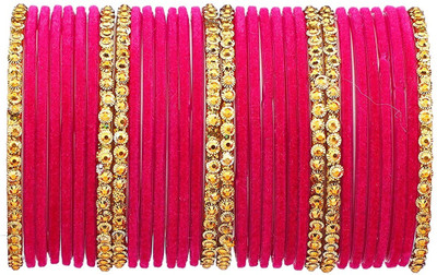 LYBASHINE Glass Cubic Zirconia Gold-plated Bangle Set