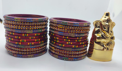 LUCKY SUHAG CHURA Lac Bangle Set(Pack of 24)