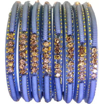 DONERIA Glass Bangle Set(Pack of 8)