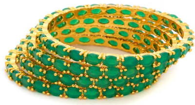 TFP STORE Metal Gold-plated Bangle Set(Pack of 4)