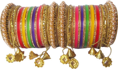 SHOPNADE Plastic, Alloy Zircon Bangle Set(Pack of 30)