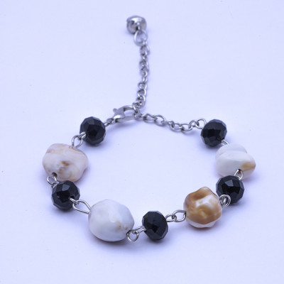Radhe STORE Alloy Garnet 800 Silver Bracelet