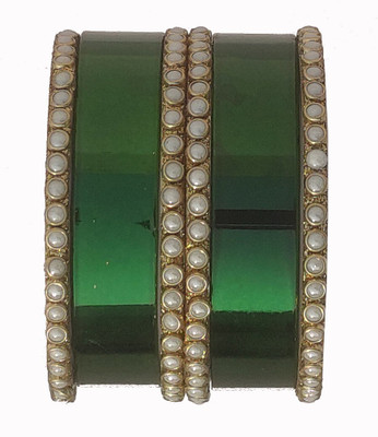 HouseOfCommon Glass Bangle Set(Pack of 6)