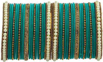 LYBASHINE Metal Cubic Zirconia Gold-plated Bangle Set(Pack of 2)