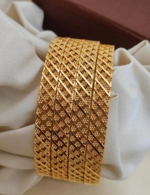 HD PITHADIYA Alloy Gold-plated Bangle Set(Pack of 4)