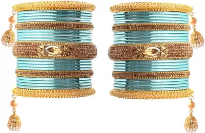 CHURA KING Alloy Cubic Zirconia Bangle Set(Pack of 42)