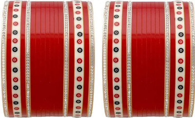 ELITEBAZAAR Metal Silver Bangle Set(Pack of 2)