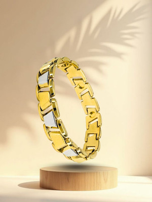 RKB SALES Alloy Cubic Zirconia Gold-plated Bracelet