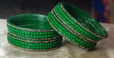 NG collection Glass Bangle Set(Pack of 16)
