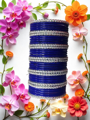 GoVika Glass Bangle Set(Pack of 10)