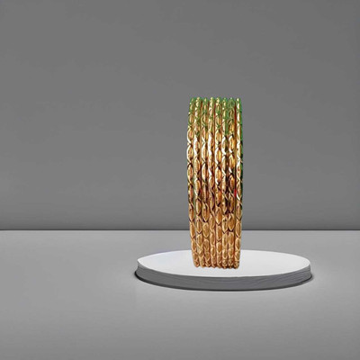 Giri Market Copper Bangle Set(Pack of 8)