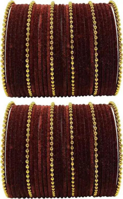 RADHA MOHAN EMPIRE Fabric, Glass Bangle Set(Pack of 60)