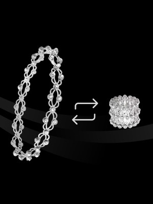RKB SALES Alloy Cubic Zirconia Silver Bracelet