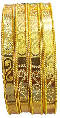 ShineBerry Alloy Gold-plated Bangle Set(Pack of 4)