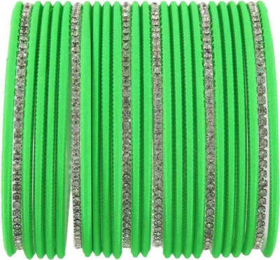 RADHA MOHAN EMPIRE Metal Zircon Bangle Set(Pack of 26)