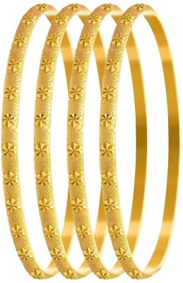 TAP Fashion Copper Gold-plated Bangle(Pack of 2)