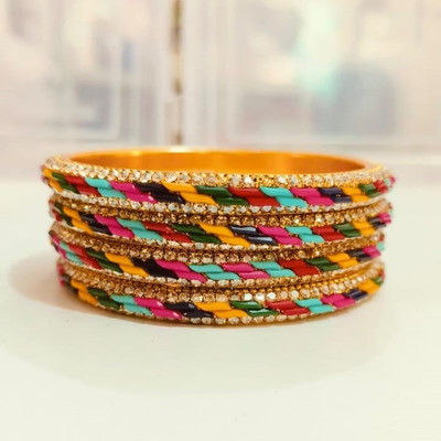 Navodha Creations Metal Bangle Set(Pack of 4)