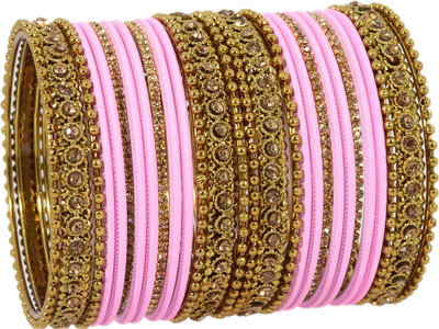 NMII Metal, Fabric Bangle Set(Pack of 28)