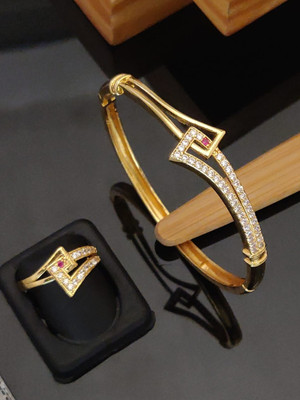 dasev Copper Bangle Set(Pack of 2)