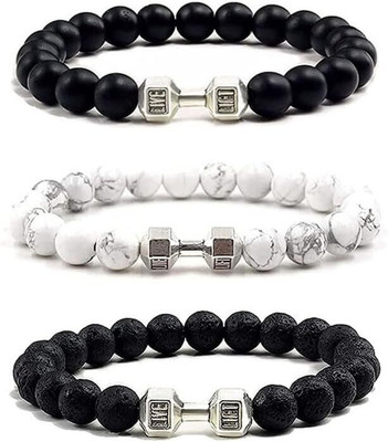 EarthMined Crystal Beads Bracelet(Pack of 3)