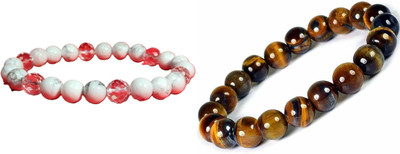 Malas Collection Stone, Crystal Bracelet Set(Pack of 2)