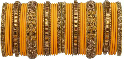 RADHA MOHAN EMPIRE Fabric, Glass Bangle Set(Pack of 42)