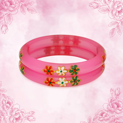 LUV FASHION Plastic Bangle(Pack of 2)