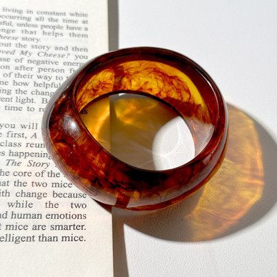 A Little Extra Resin Bangle Set(Pack of 3)