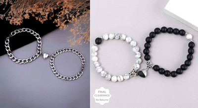 P R Production Brass Charm Bracelet(Pack of 2)