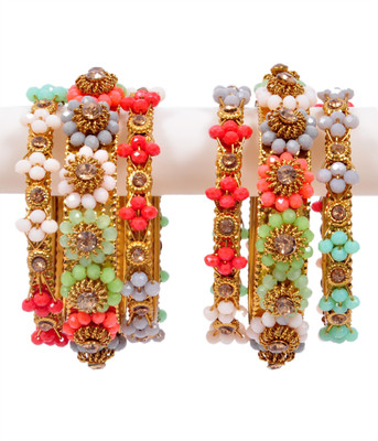 Rijoli Metal Bangle Set(Pack of 6)