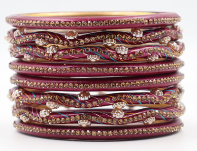 RiwaajLahthi Lac Bangle Set(Pack of 8)
