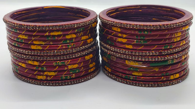 LUCKY SUHAG CHURA Lac Bangle Set(Pack of 24)