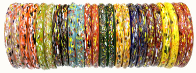 ZUMKA Glass Bangle Set(Pack of 24)