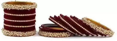 Rajwadi Alloy Pearl Bangle Set(Pack of 42)