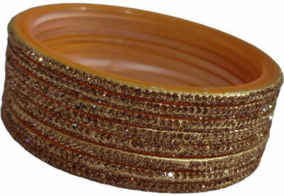 KAMAAKSHI FASHION COLLECTIONS Plastic Cubic Zirconia Bangle Set(Pack of 8)