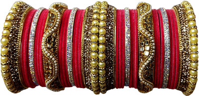 oms Plastic Zircon Bangle Set(Pack of 10)