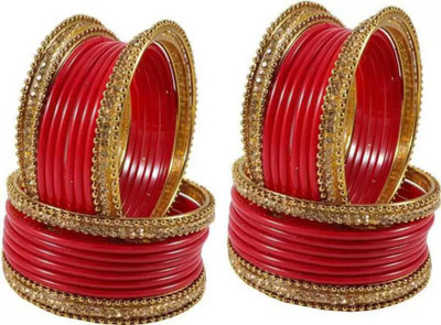 DONERIA Glass Zircon Bangle Set(Pack of 48)