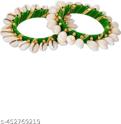 nitya fashion Shell Gold-plated Bangle Set(Pack of 2)