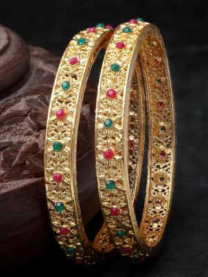 Sukkhi Alloy Gold-plated Bangle Set(Pack of 2)