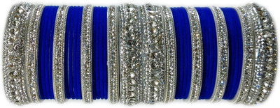 Ammoli Shell Cubic Zirconia Bangle Set(Pack of 10)